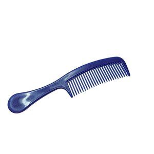 Vintage Goody Pocket Hip Comb W/ Handle Dark Blue 6 1/2 Inch Retro USA